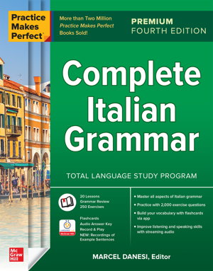Cover art for Practice Makes Perfect: Complete Italian Grammar, Premium Fourth Edition