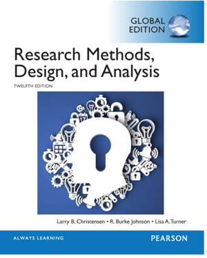 Cover art for Research Methods Design and Analysis Global Edition