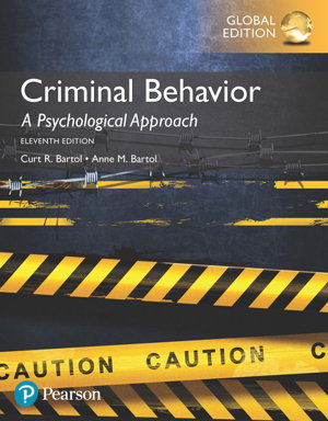 Cover art for Criminal Behavior A Psychological Approach Global Edition