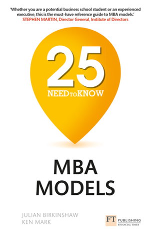Cover art for 25 Need-to-Know MBA Models