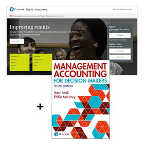 Cover art for Management Accounting for Decision Makers + MyLab Accounting with Pearson eText (Package)