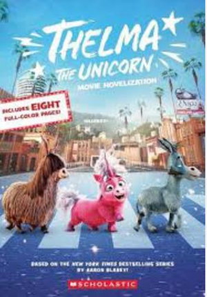 Cover art for Thelma the Unicorn Movie Novelisation