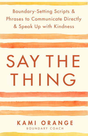 Cover art for Say the Thing