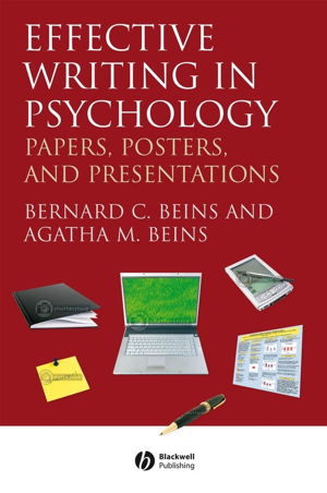 Cover art for Effective Writing in Psychology Papers Posters and Presentations