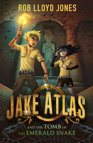 Cover art for Jake Atlas and the Tomb of the Emerald Snake