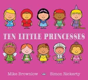 Cover art for Ten Little Princesses Board Book