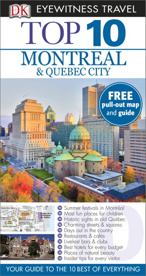 Cover art for Montreal & Quebec City Eyewitness Top 10 Travel Guide