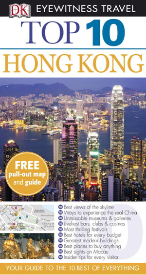 Cover art for DK Eyewitness Top 10 Travel Guide Hong Kong 6th edition