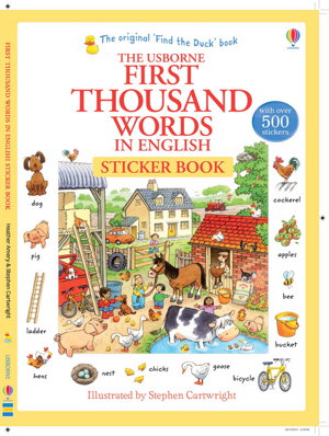 Cover art for First 1000 Words in English Sticker Book