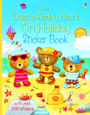 Cover art for Dress the Teddy Bears On Holiday Sticker Book