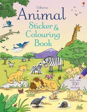 Cover art for Animal Sticker and Colouring Book