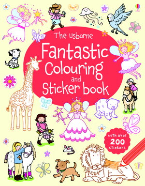 Cover art for The Usborne Fantastic Colouring and Sticker Book