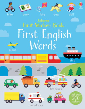 Cover art for First Sticker Book First English Words