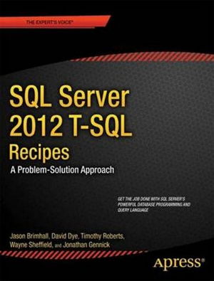Cover art for SQL Server 2012 TSQL Recipes
