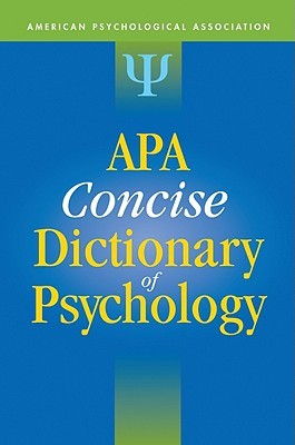 Cover art for APA Concise Dictionary of Psychology