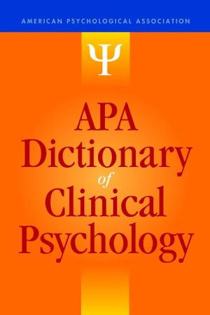 Cover art for APA Dictionary of Clinical Psychology