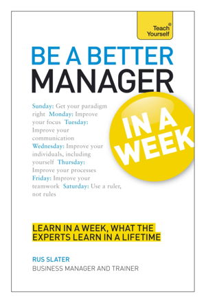 Cover art for Be a Better Manager in a Week: Teach Yourself