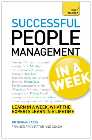 Cover art for Successful People Management in a Week: Teach Yourself