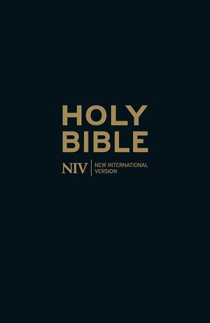 Cover art for NIV Thinline Black Leather Bible