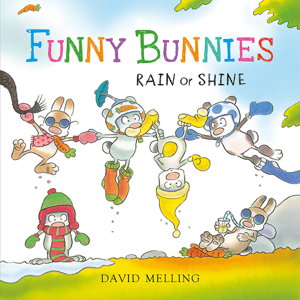 Cover art for Funny Bunnies: Rain or Shine Board Book