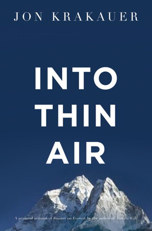 Cover art for Into Thin Air