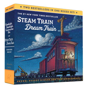 Cover art for Goodnight Goodnight Construction and Steam Train Dream Train Board Book Boxed Set
