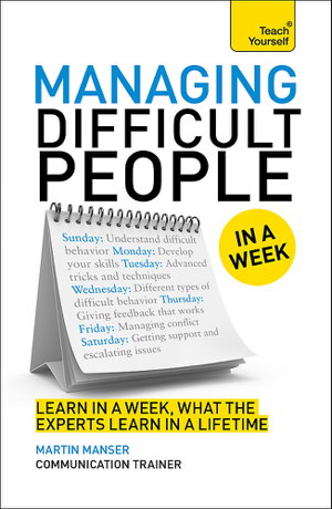 Cover art for Managing Difficult People in a Week