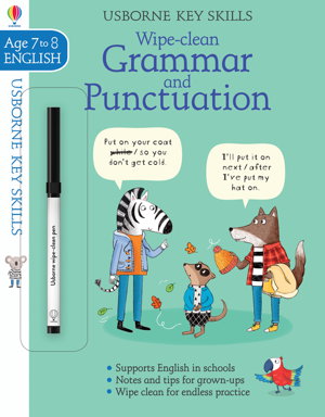 Cover art for Wipe-Clean Grammar and Punctuation 7-8