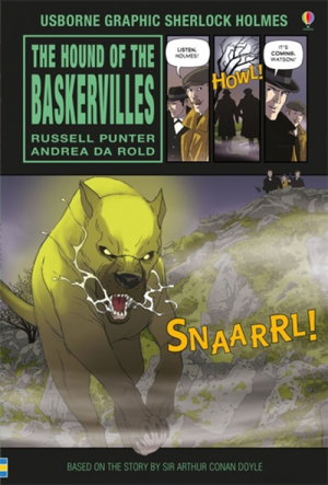 Cover art for The Hound of the Baskervilles Usborne Graphic Legends