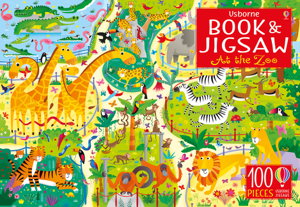 Cover art for At the Zoo Usborne Book & Jigsaw