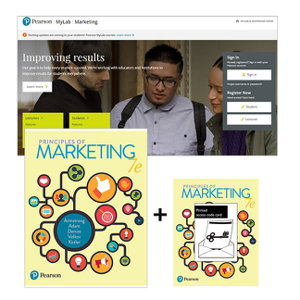 Cover art for Principles of Marketing + MyLab Marketing with eText