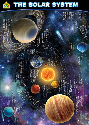 Cover art for School Zone Wall Chart Solar System