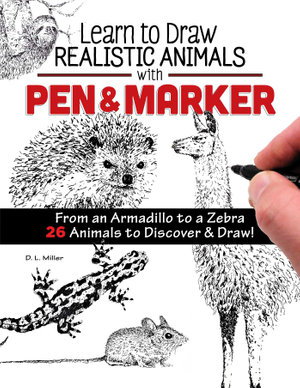 Cover art for Learn to Draw Realistic Animals with Pen and Marker