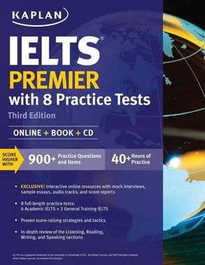 Cover art for IELTS Premier with 8 Practice Tests