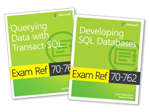 Cover art for MCSA SQL Server 2016 Database Development Exam Ref 2-pack