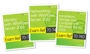 Cover art for MCSA Windows Server 2016 Exam Ref 3-Pack