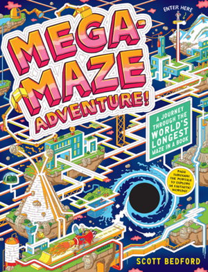 Cover art for Mega-Maze Adventure! (Maze Activity Book for Kids Ages 7+)