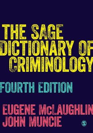Cover art for The SAGE Dictionary of Criminology
