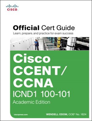 Cover art for Cisco CCENT CCNA ICND1 100-101 Official Cert Guide