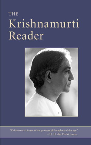 Cover art for The Krishnamurti Reader