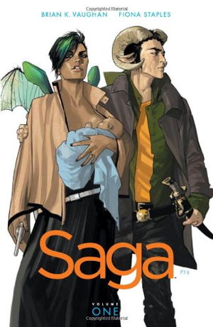 Cover art for Saga Volume 1