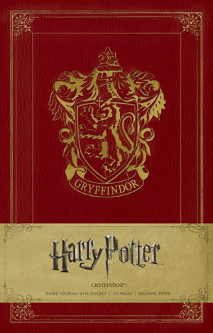 Cover art for Harry Potter Gryffindor Hardcover Ruled Journal