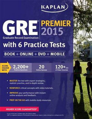 Cover art for GRE Premier 2015 with 6 Practice Tests