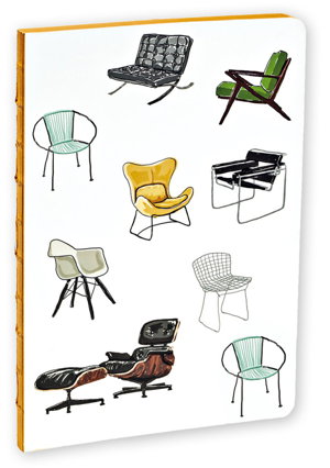 Cover art for Mid-Century Modern Chairs A5 Notebook