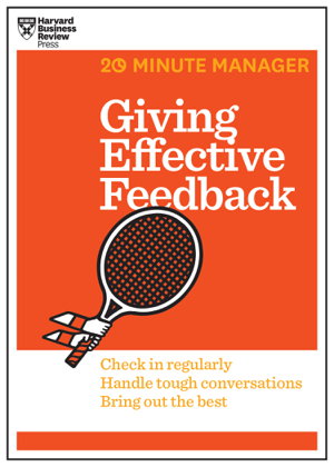 Cover art for Giving Effective Feedback (HBR 20-Minute Manager Series)