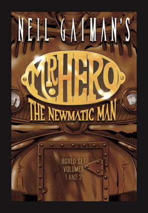 Cover art for Neil Gaiman's Mr. Hero Complete Comics Boxed Set