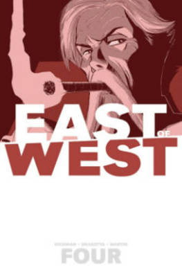 Cover art for East of West Volume 4 Who Wants War?