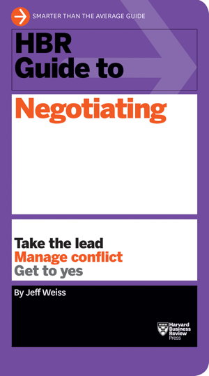 Cover art for HBR Guide to Negotiating (HBR Guide Series)