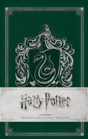 Cover art for Harry Potter Slytherin Hardcover Ruled Pocket Journal