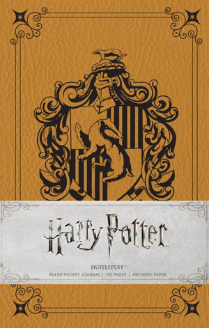 Cover art for Harry Potter Hufflepuff Hardcover Ruled Pocket Journal